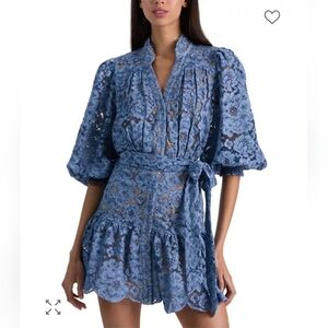Alice + Olivia Cora Voluminous Tiered Dress S $550